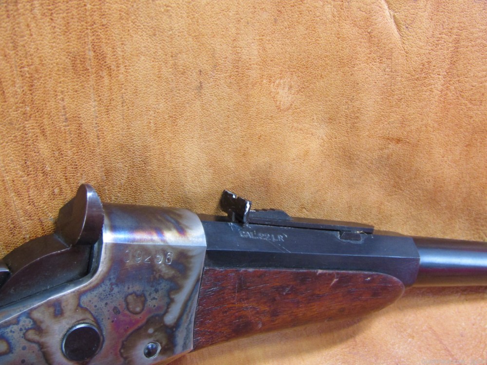 Rare Uberti 1879 22 LR Single Shot Falling Block Target Pistol-img-5