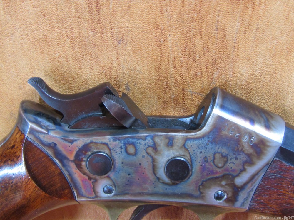 Rare Uberti 1879 22 LR Single Shot Falling Block Target Pistol-img-9
