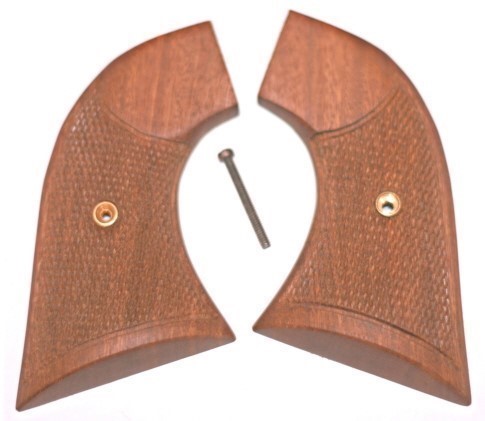 Colt Single Action Army Walnut Checkered Grips-img-0