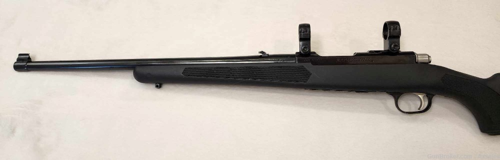 Ruger 77/44 44 Rem Mag Synthetic Stock with Scope rings-img-6