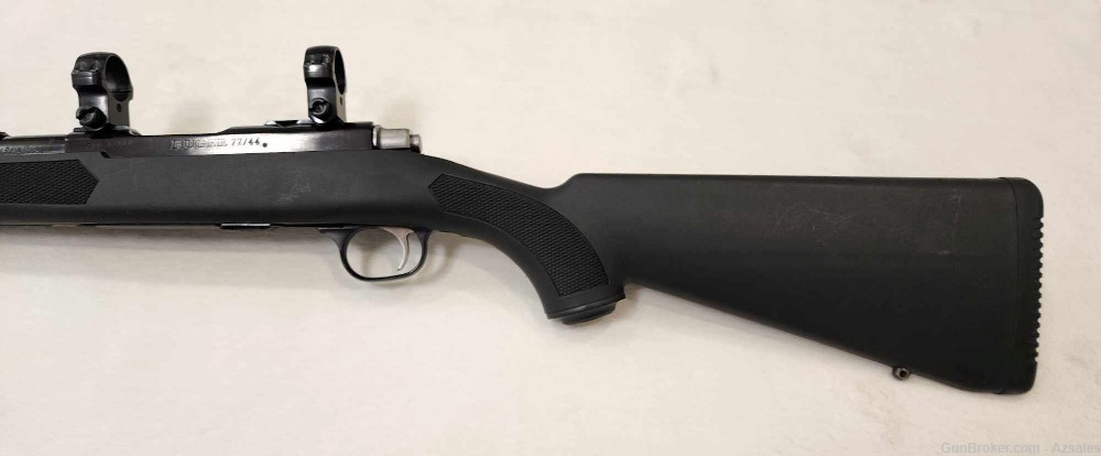 Ruger 77/44 44 Rem Mag Synthetic Stock with Scope rings-img-7