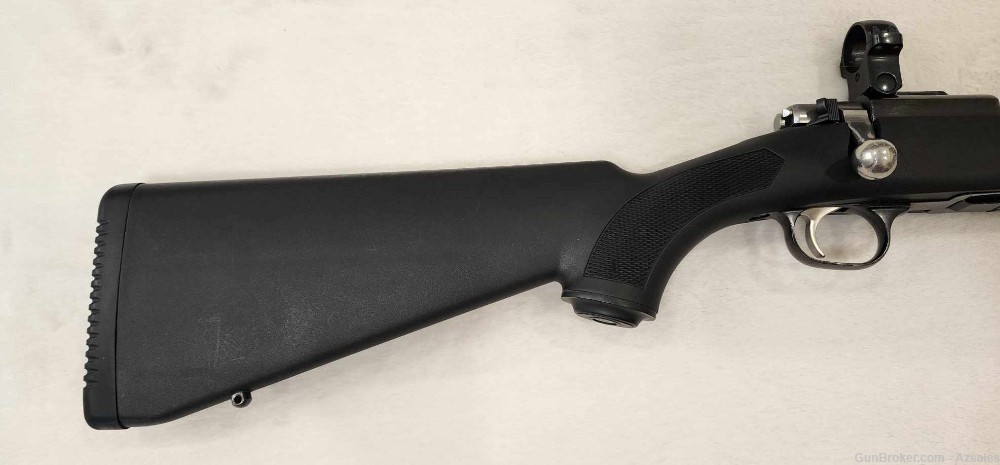 Ruger 77/44 44 Rem Mag Synthetic Stock with Scope rings-img-1