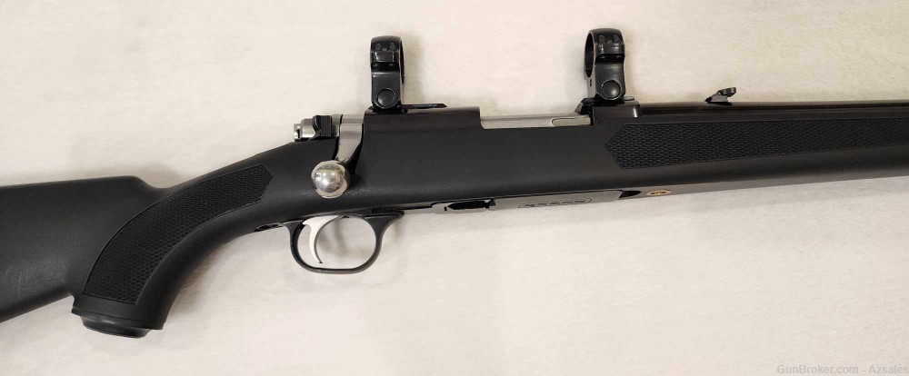 Ruger 77/44 44 Rem Mag Synthetic Stock with Scope rings-img-2