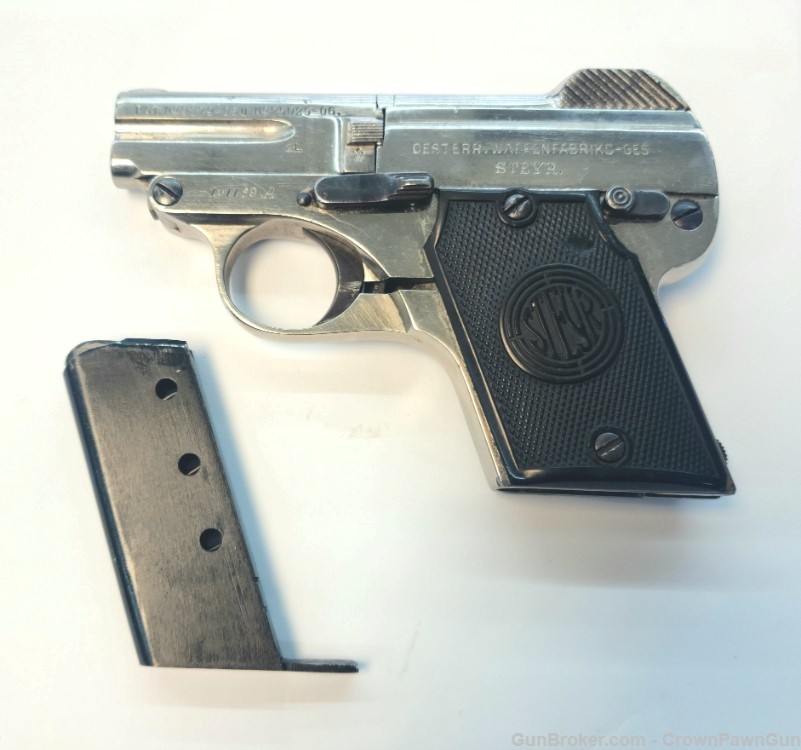 Steyr N.Pieper 1908 pocket pistol .25 cal  MARKED-img-1