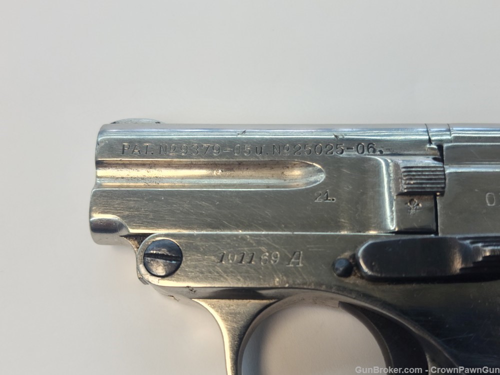 Steyr N.Pieper 1908 pocket pistol .25 cal  MARKED-img-0