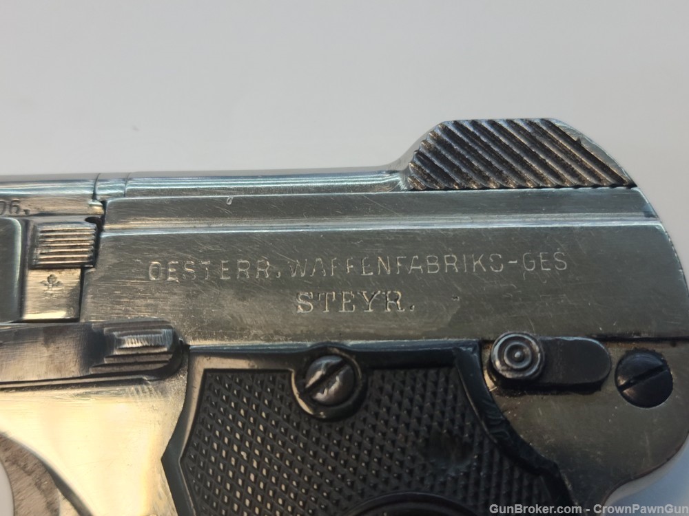 Steyr N.Pieper 1908 pocket pistol .25 cal  MARKED-img-4