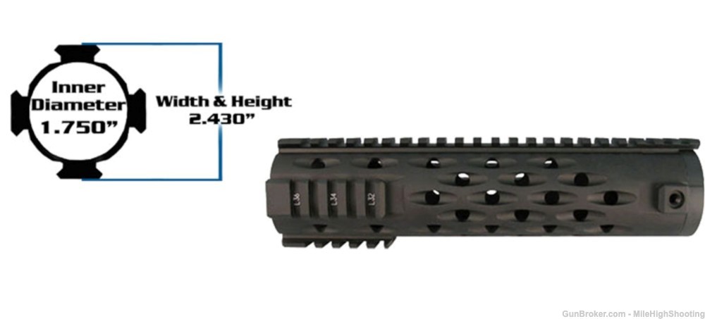 Yankee Hill Manufacturing TJ Series Mid-Length Handguard YHM-5007-TJ-img-2