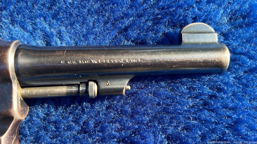S&W 44 Hand Ejector (1927) w/ Letter and Original Stag Grips-img-2
