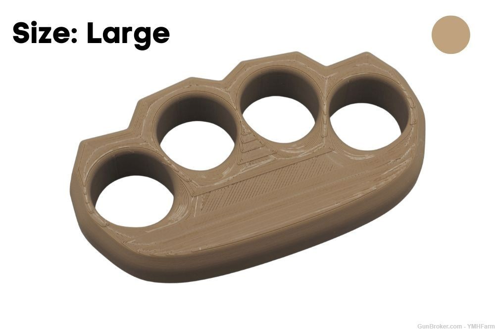 Ergo Knuckles Large Coyote Tan Plastic Knuckles-img-0