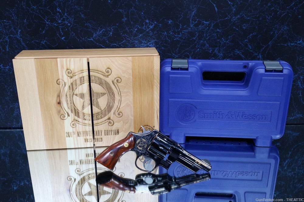 SMITH & WESSON N-TX .357 MAGNUM REVOLVER TX RANGERS CASE AND DISPLAYBOX-img-34