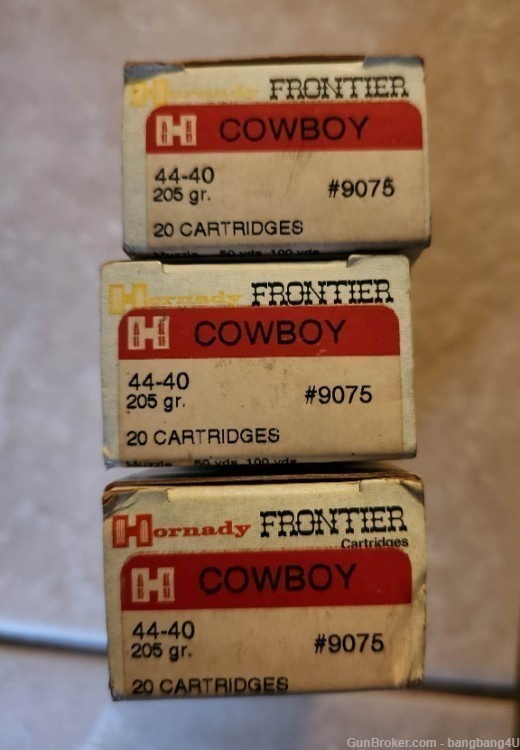 Hornady 44-40 205 Grain Cowboy loads # 9075 - 20 rounds-img-0