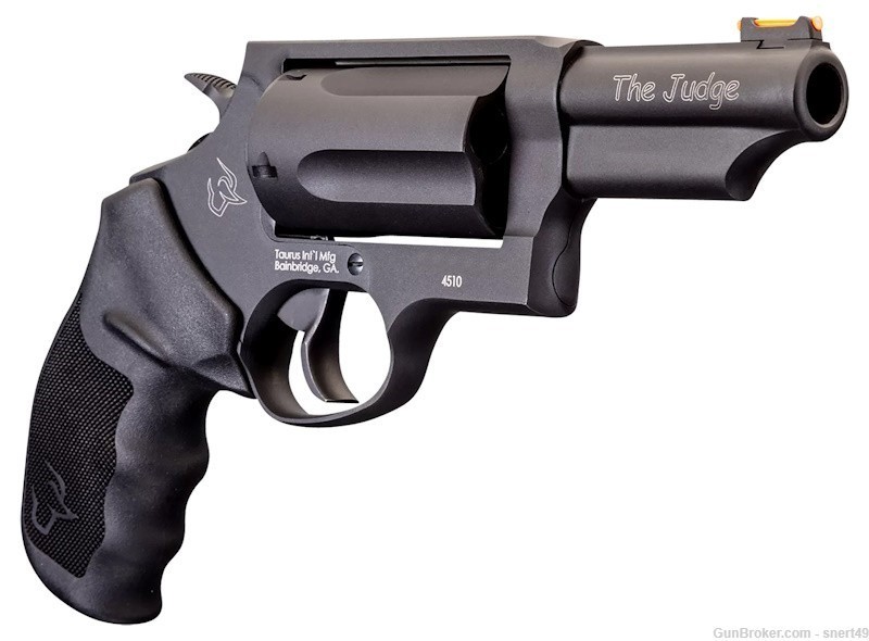 Taurus Judge 3” Bbl 45 Colt/410 2.5" Shells Matte Blk Fiber Optic 2-441031T-img-2