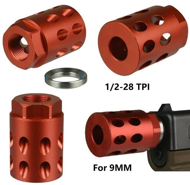 GLOCK  Compensator  1/2x28 TPI Anodized Red-img-1
