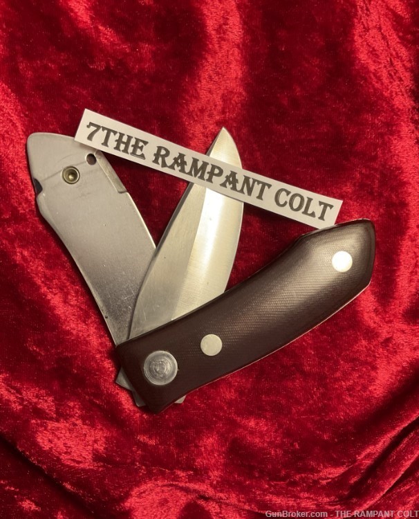 1970 Third Variation Barry Wood Serpentine Colt Logo on Knife-img-1