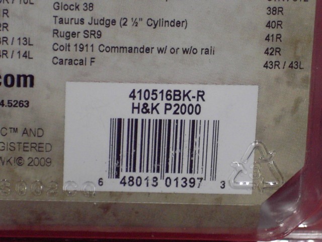 Blackhawk Serpa Holster H&K P2000 410516BK-R New in Package-img-2