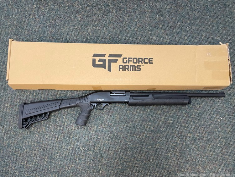 GForce Arms GF2P 12ga Tactical Pump Shotgun, Pistol Grip, 20" Bbl, 4+1, BLK-img-2