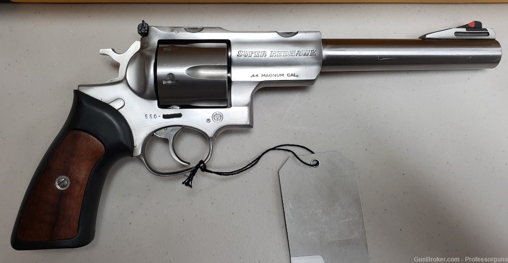 Ruger Super Redhawk 44 MAG 7.5" Revolver, Stainless, 1993 (5501, KSRH-7)-img-0