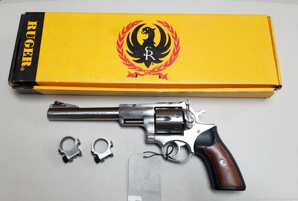Ruger Super Redhawk 44 MAG 7.5" Revolver, Stainless, 1993 (5501, KSRH-7)-img-1