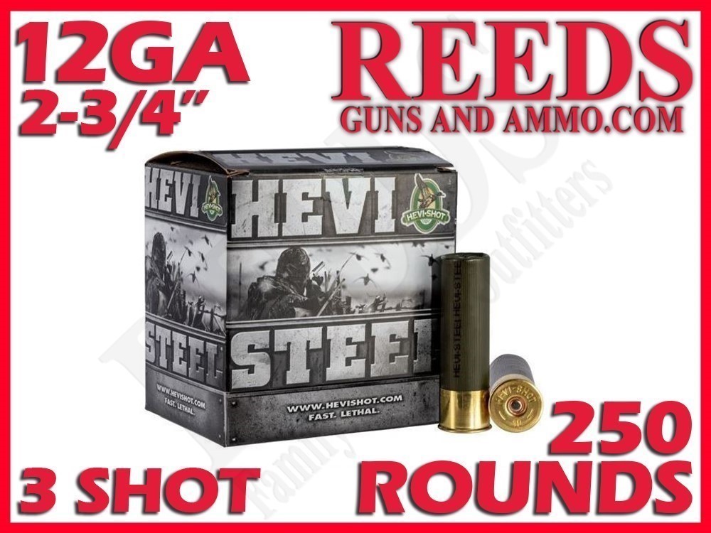 Hevi-Shot Hevi Steel 12 Ga 1-1/8oz 3 Shot 2-3/4in HS61223-img-0