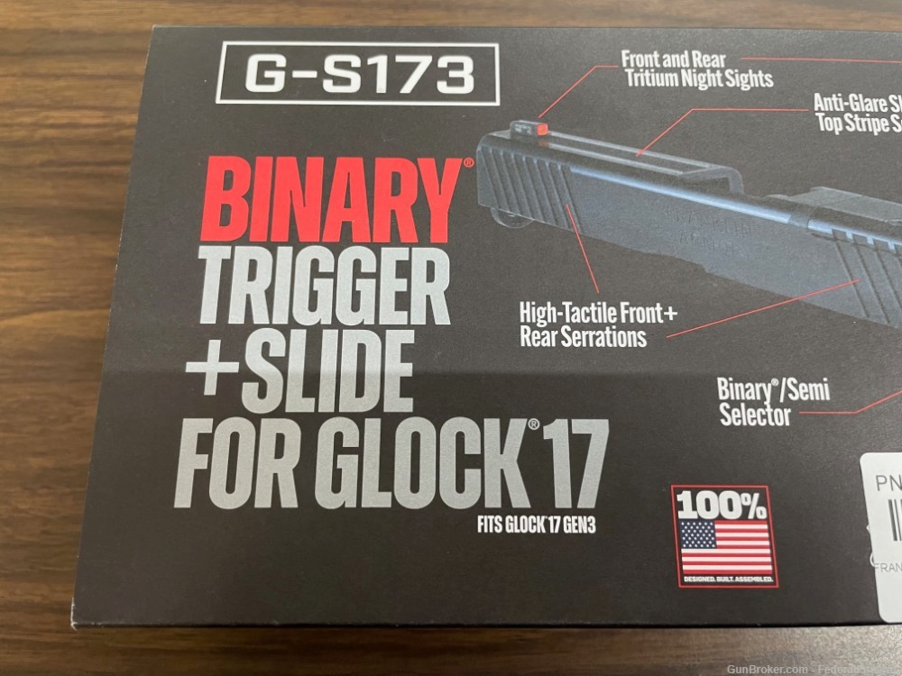 Franklin Armory Glock 17 Binary Trigger Optics Cut Slide Gen 3 G-S173-img-4