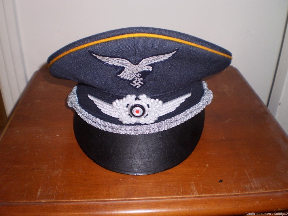WW2 German Luftwaffe officers visor hat, size 53-img-0
