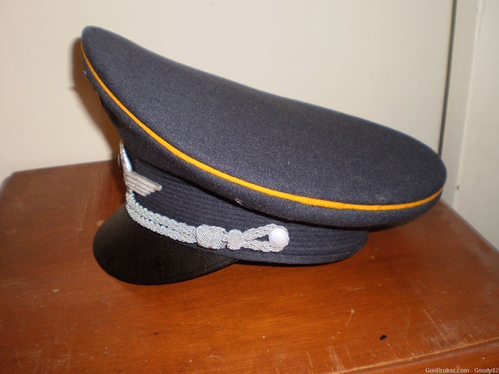 WW2 German Luftwaffe officers visor hat, size 53-img-1