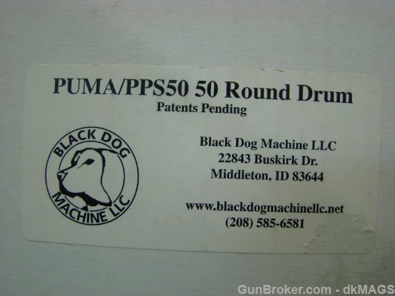 Black Dog Puma PPS50 .22LR 50rd Drum Magazine-img-1