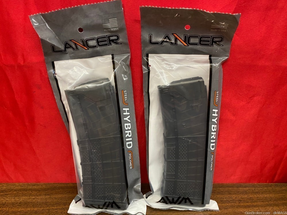 2 Lancer 5.56/.223 30rd Translucent Smoke Magazines-img-0