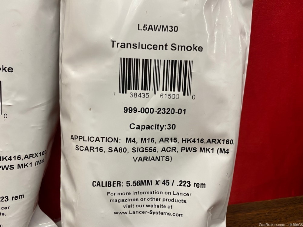3 Lancer Translucent Smoke .223/5.56 30rd Magazines-img-2