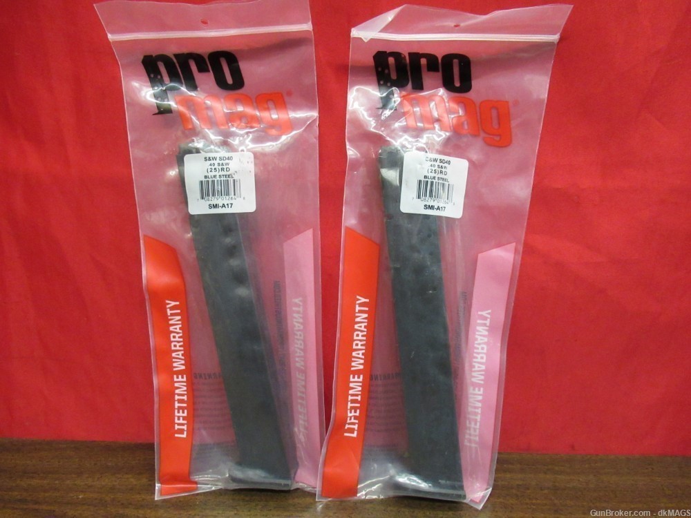2 Pro Mag Smith and Wesson SD40 .40 S&W 25 round Magazines-img-0