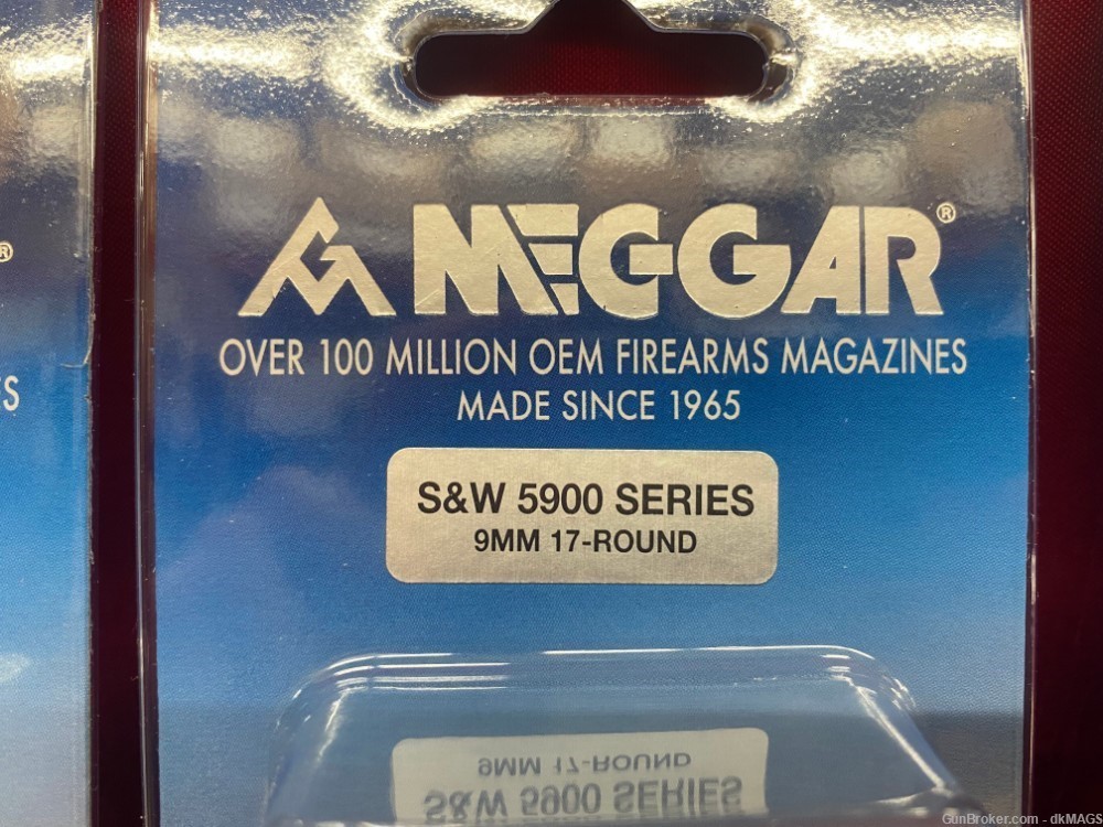 3 Mecgar Smith&Wesson 5900 Series Magazines For S&W 59 Or 915, 9mm 17Rds-img-1