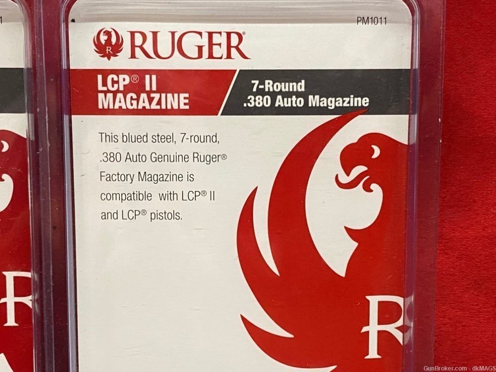 2 OEM Ruger LCPII  .380acp 7rd Magazines-img-10