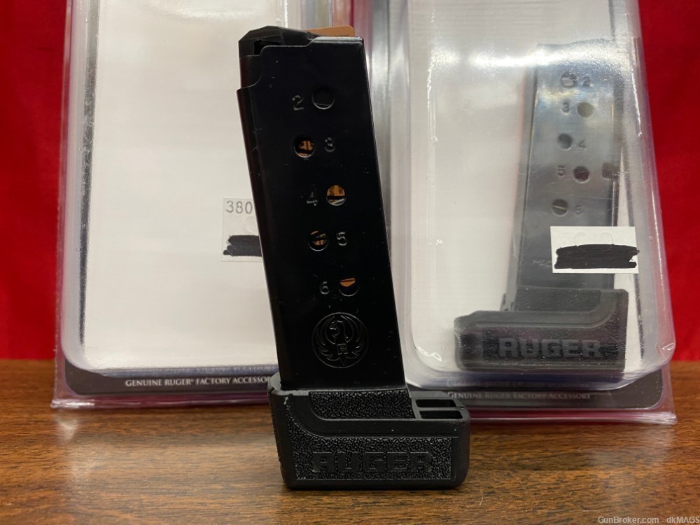 2 OEM Ruger LCPII  .380acp 7rd Magazines-img-4