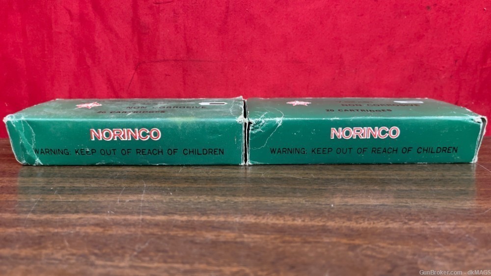 40 RDs Chinese Norinco 7.62x51 Copper Washed Steel Case Ammunition Ammo-img-2