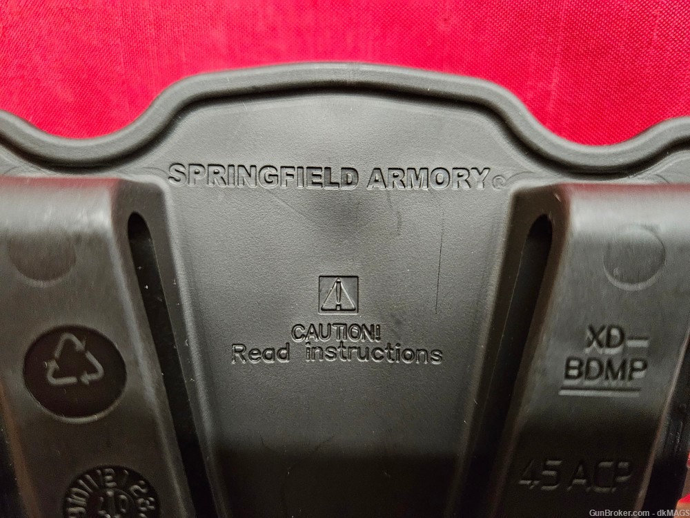 2 Springfield XD45 Magazines 10rd  w 2 Mag Pouch and FDE compact Spacer-img-10