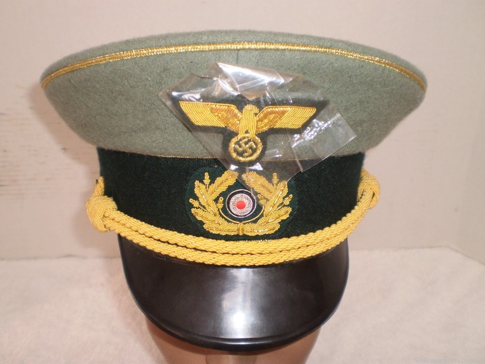 WW2 German Generals visor hat, size 63-img-1