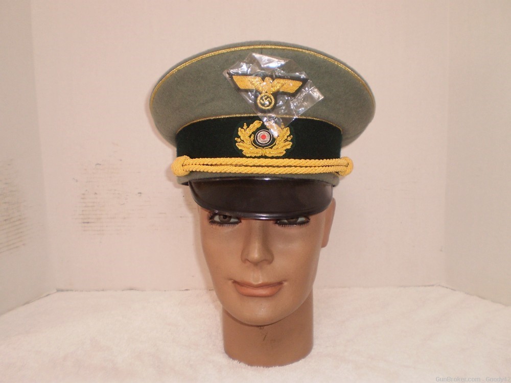 WW2 German Generals visor hat, size 63-img-0