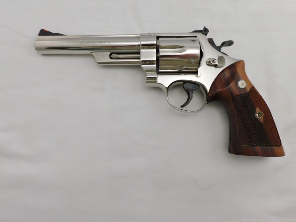 1965 Smith Wesson 57 Nickel In The Case With Letter-img-6