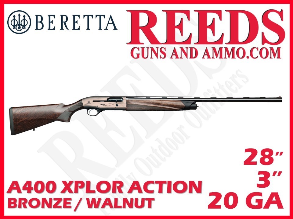 Beretta A400 Xplor Action Bronze Walnut 20 Ga 3in 28in J40AA28-img-0