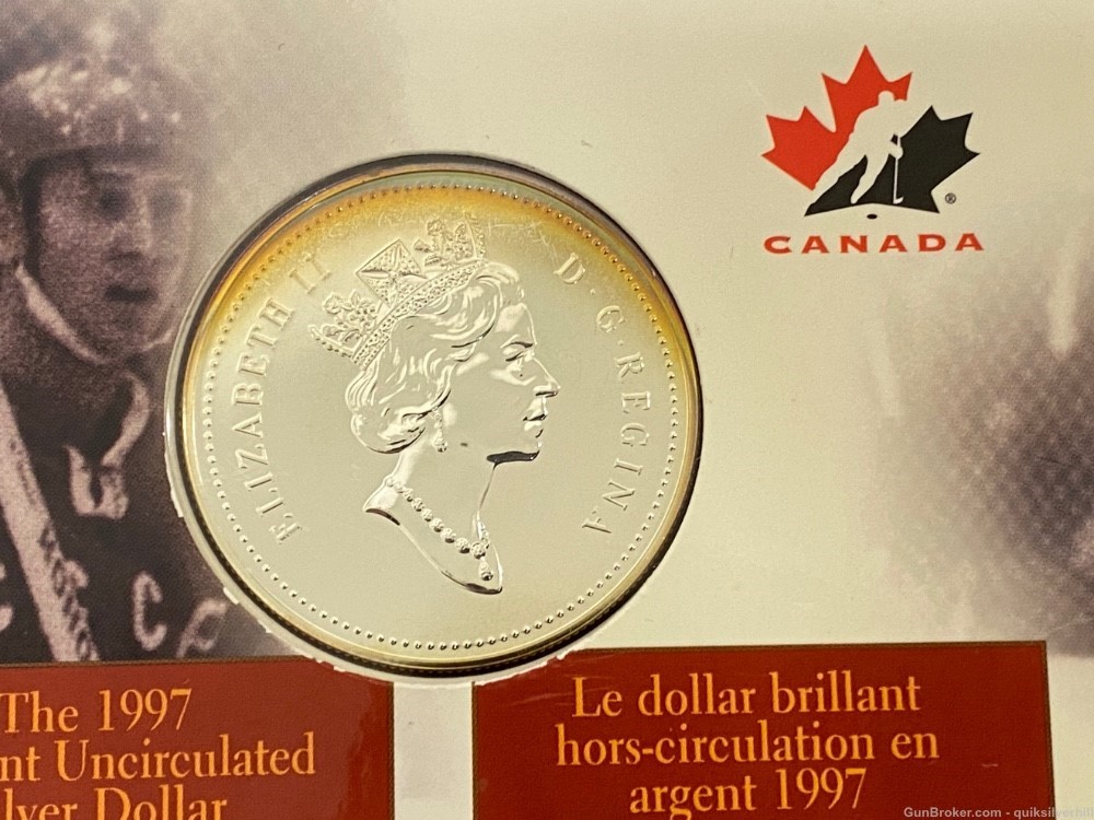 Beautiful 1997 Canadian Hockey Commemorative Silver Coin/Pin Set 1972-1997-img-7