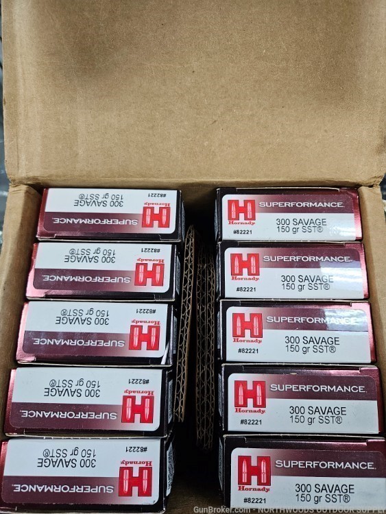 200 rounds Hornady Superformance 300 Savage 150gr SST-img-0