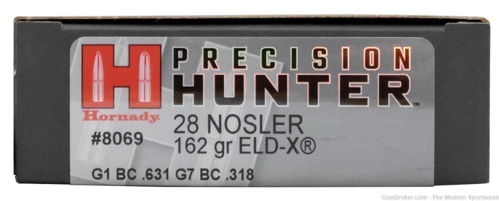 Hornady Precision Hunter 28 Nosler ELD-X 162gr 20rds Deer Hunting 8069-img-1