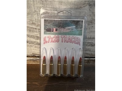 Exotic 5.7 ammo 5.7 x 28 tracer ammo 6 pack extends 600 yards No cc fees