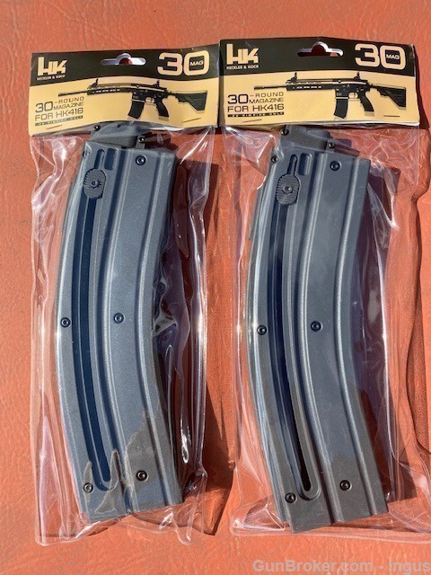 (2 TOTAL) WALTHER HK416 FACTORY 30rd MAGAZINE 22LR 51000208 (NEW IN WRAPPER-img-0