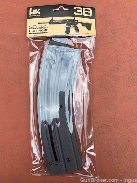 (2 TOTAL) WALTHER HK416 FACTORY 30rd MAGAZINE 22LR 51000208 (NEW IN WRAPPER-img-1