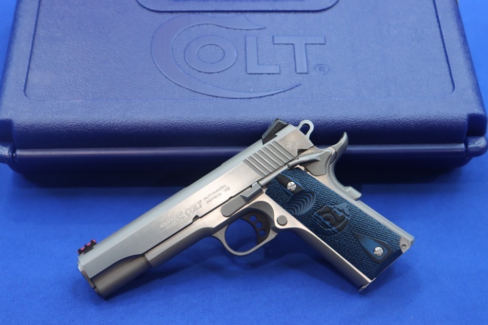Colt Model COMPETITION 1911 Pistol 5" 9RD STAINLESS 9MM Series 70 Govt NEW-img-0