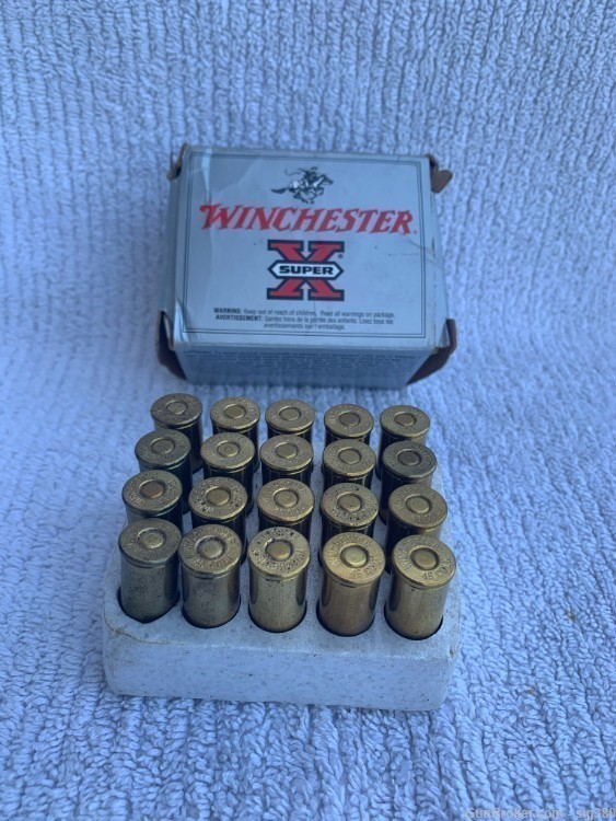 VINTAGE WINCHESTER 45 LC SUPER X 255 GR FULL BOX / 20RDS-img-0