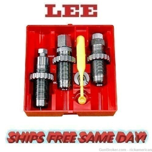 Lee Precision CARBIDE STEEL ! 3-Die Set for 30 Carbine # 90626 New!-img-0