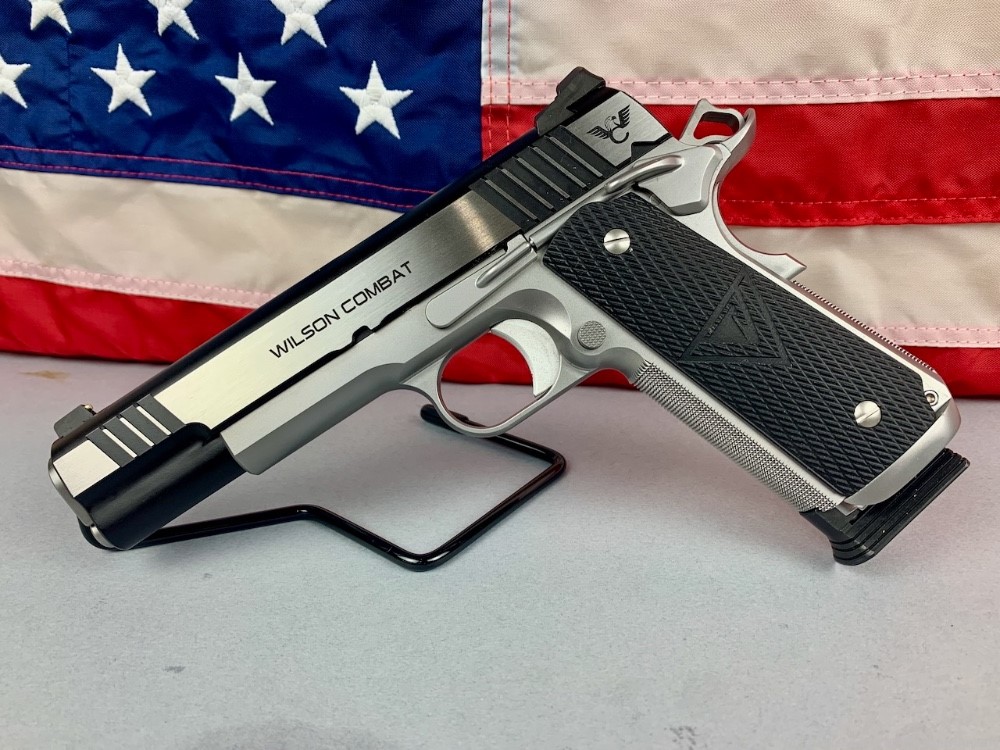 Wilson Combat Vickers Elite Full Size 1911 Stainless Two Tone .45 ACP - NEW-img-0