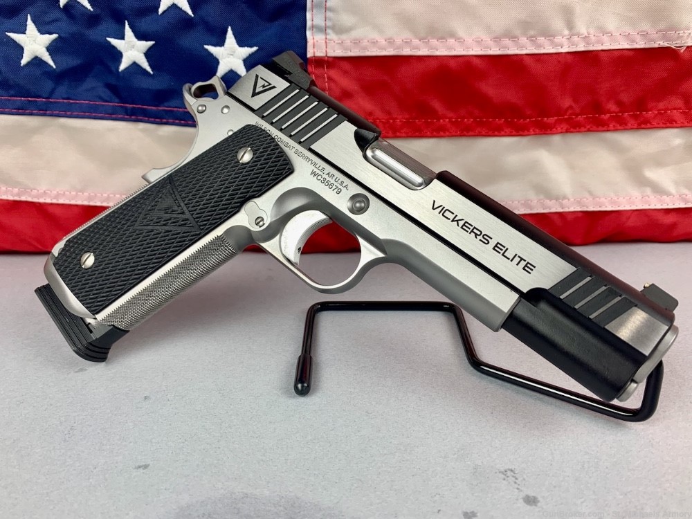Wilson Combat Vickers Elite Full Size 1911 Stainless Two Tone .45 ACP - NEW-img-9
